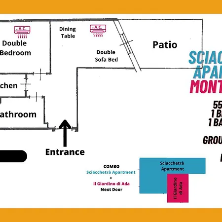 Sciacchetra Ground Floor With Ac