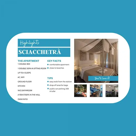 Apartament Sciacchetra With Ac & Patio